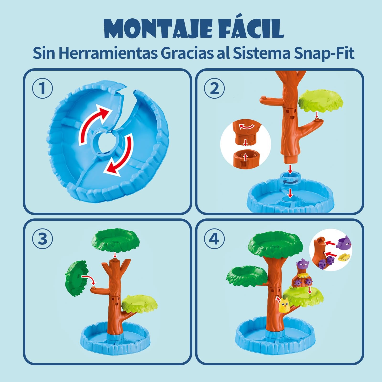 Mesa Arena y Agua Diseño de Árbol de 4 Niveles, Mesa de Agua para Niños, Water Table, Juegos de Agua para Exterior, Juguetes Playa, Regalo Niño 3-8 Años