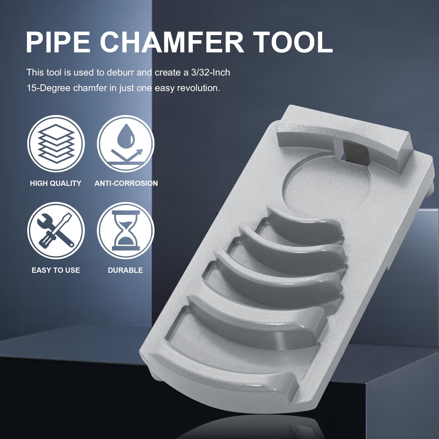 PVC Pipe Chamfer Tool - Deburring for Plumbing -2