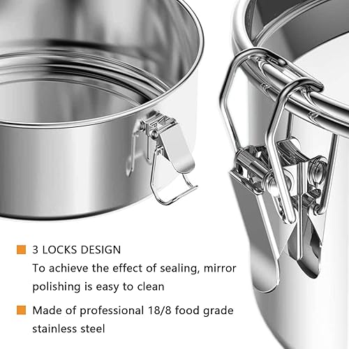 Miniatura 3 de KDLCY Molde Flanera de acero inoxidable de 63 onzas, molde de flan con tapa, máquina de flan para olla instantánea de 6 cuartos de galón, apto para