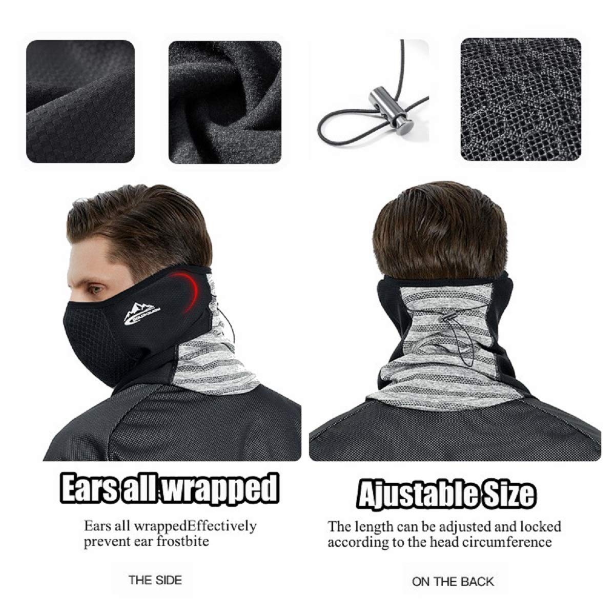 TAGVO Passamontagna Cappuccio In Pile Termico Invernal Per Bambini - Foto 6