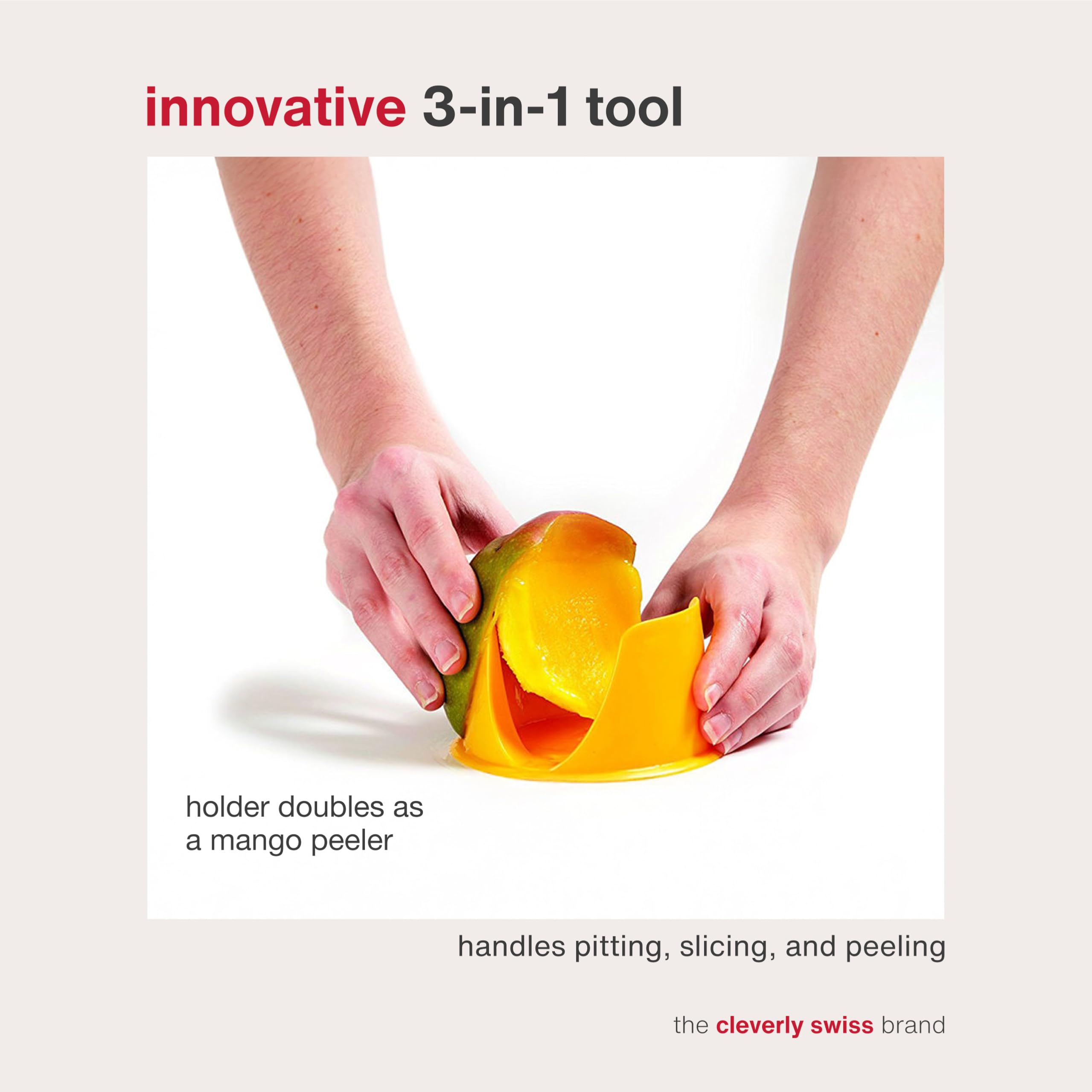 ZYLISS 3 in 1 affettatrice per mango, pelapatate e rimuovi pozzi