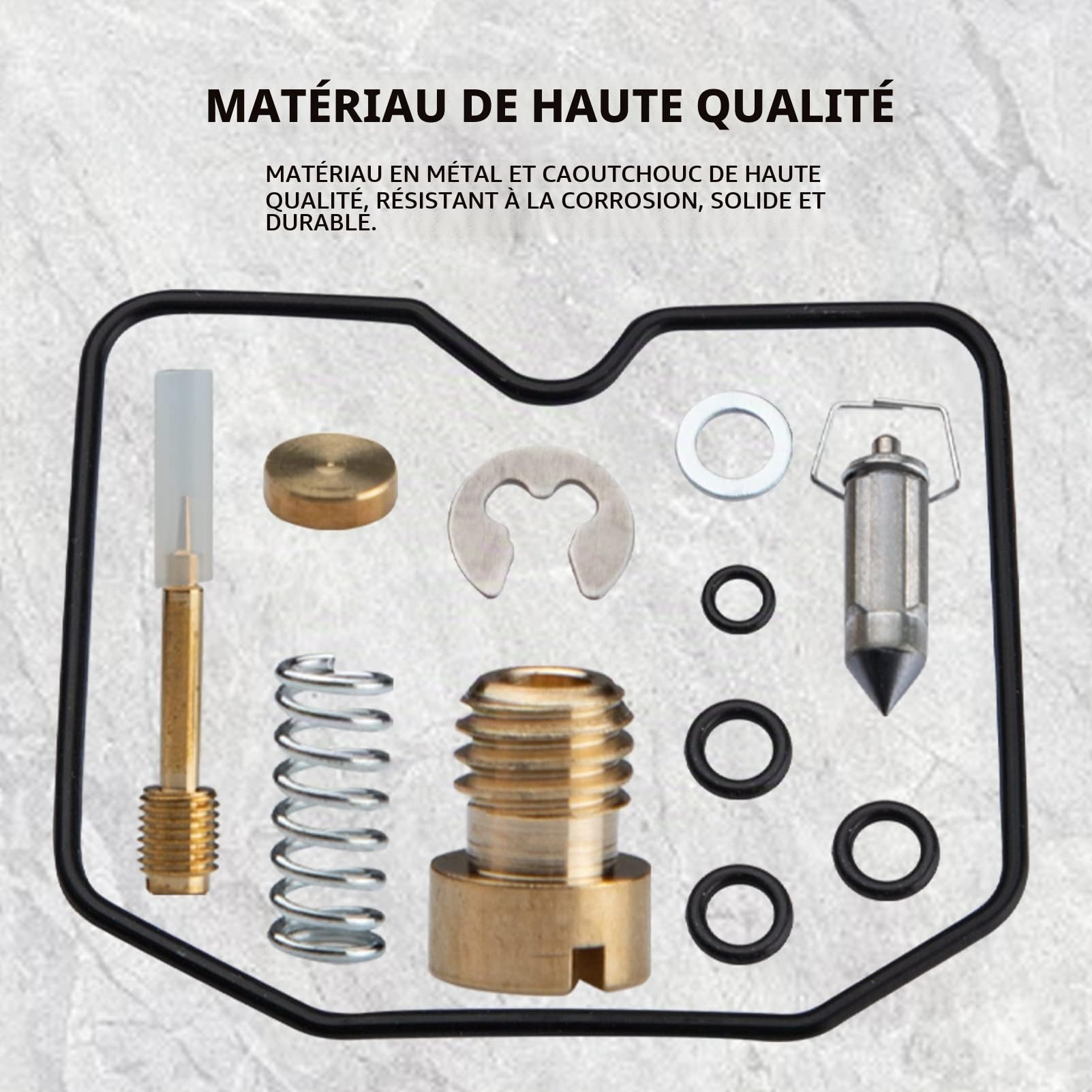 KASturbo Kit de réparation de carburateur Suzuki Bandit GSF600S 1996-2004 | avec joint 4 Set GSF 600