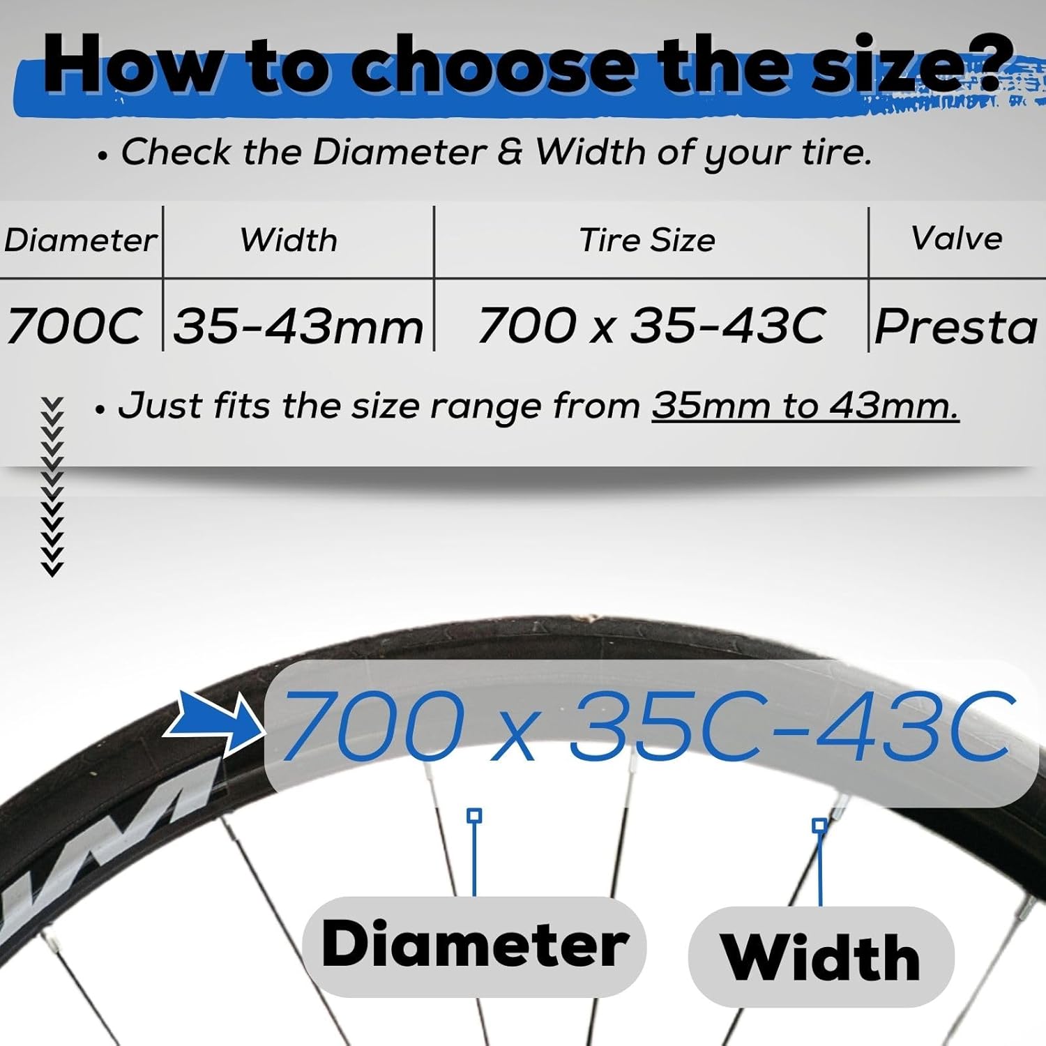 Corki Cycles Road Bike Tubes 700 x 35C 37C 38C 40C 43C Presta Valve 48mm 6 Pack & & 4 Pairs Brake Pzxds for TRP Tektro Shimano Deore