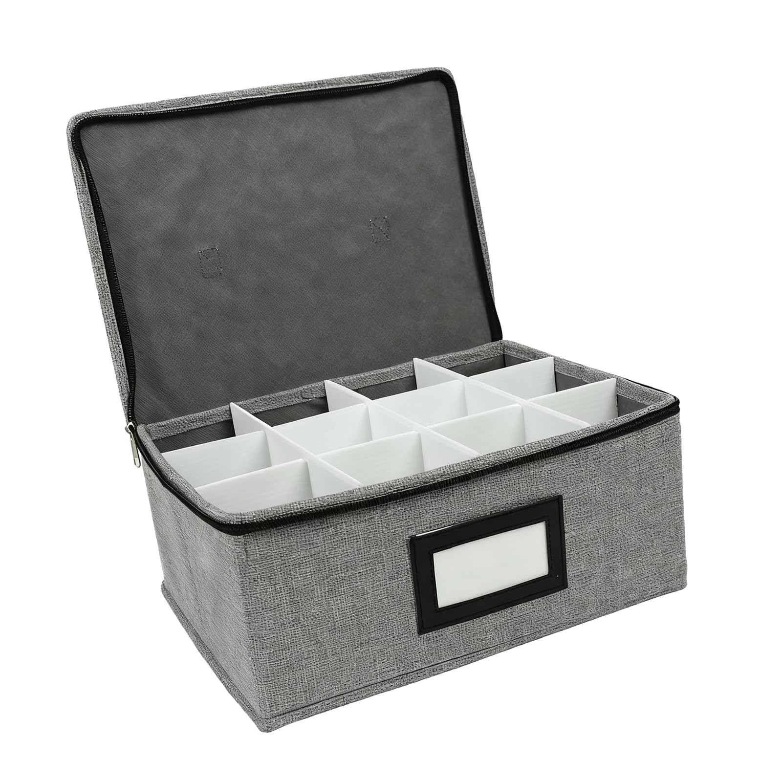 X-Institute Cup Storage Container with Soft Interior Padding for Elegant Enthusiasts Collectors Decorative Glassware Storage Case