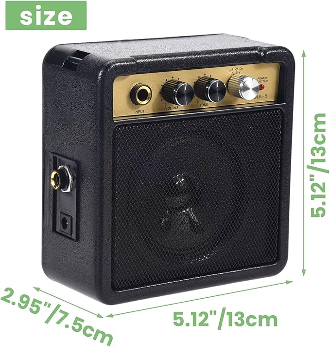 Mini Amplificador de Guitarra 5W con Entrada Jack 6.35mm miniatura 8