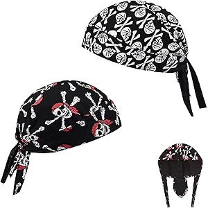 Bandana Uomo Con Teschio - 4 Pezzi, Anti-UV, Traspirante, Per Sport - Foto 3