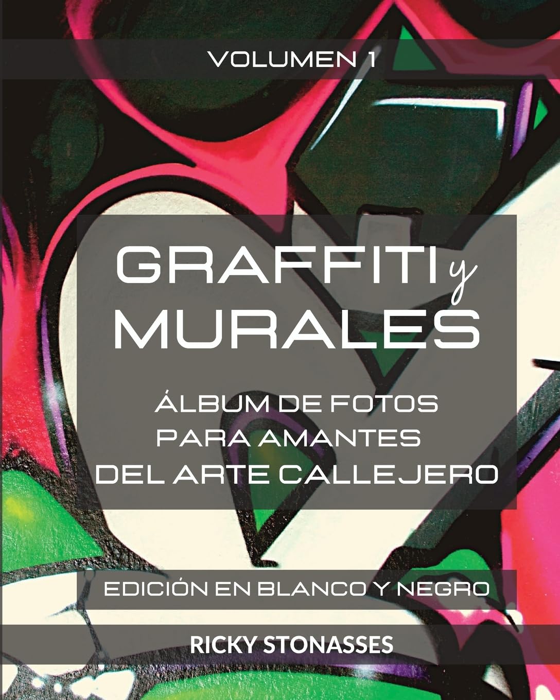 GRAFFITI y MURALES - Edición en Blanco y Negro: Álbum de fotos para los amantes del arte callejero - Vol. 1