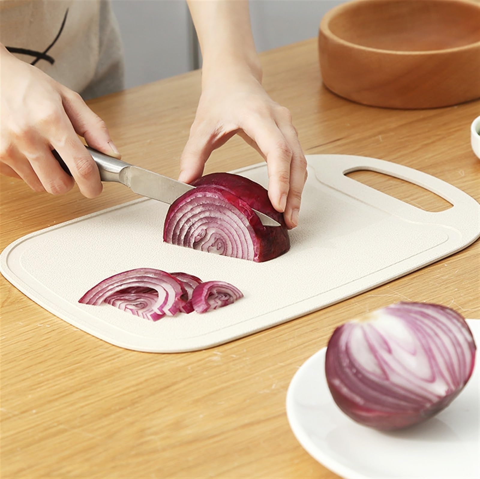Küche Schneidebretter Kunststoff-Schneidebrett Für Die Küche, Farbige Schneidebretter, Rutschfest, Spülmaschinenfest Und Leicht Zu Reinigen Schneidebrett (Color : C, Size : 3pc)