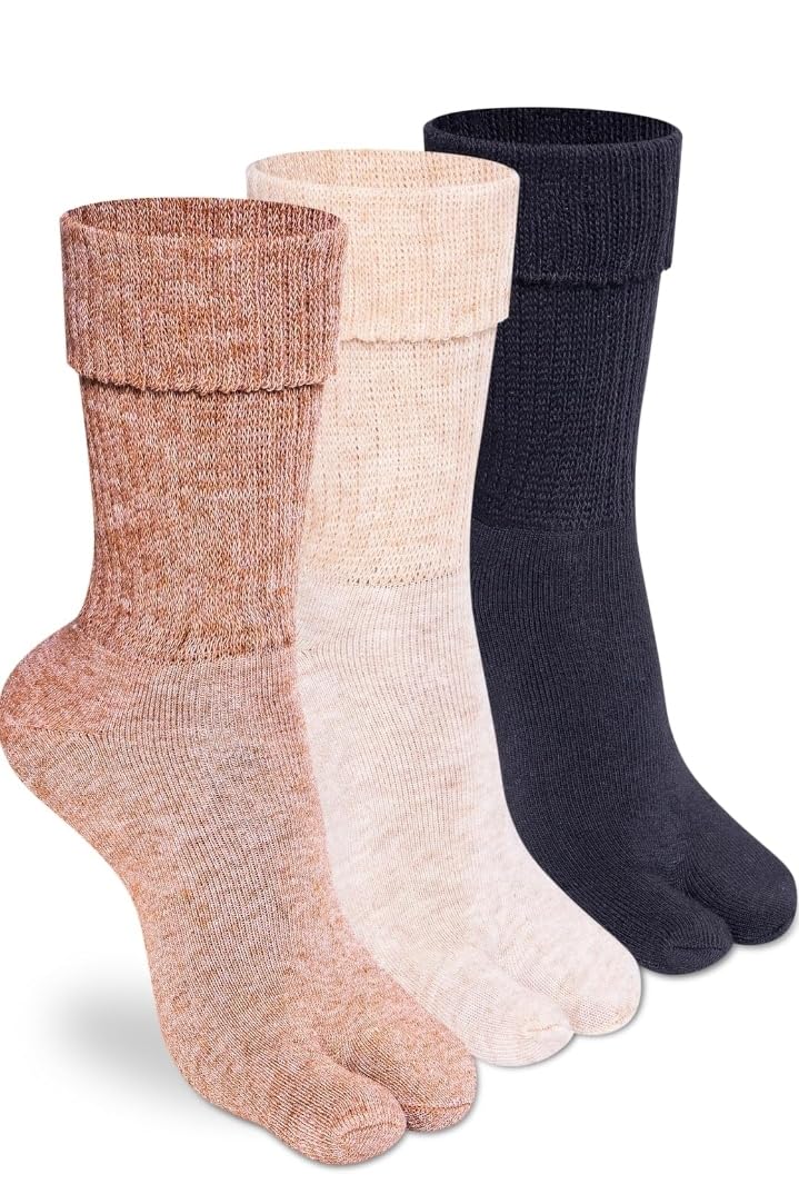t trendy mart Winter Thermal Regular Length Thumb Socks for Women, Thermal Control Technology, Extra Cushioning, Pack of 2-picture-44