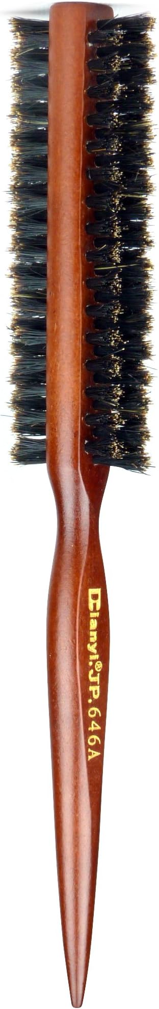 Dianyi Professional Soft Two Way Hair Brush Full Nature Boar Bristle Brush With Wooden Handle Styling Tangle Free