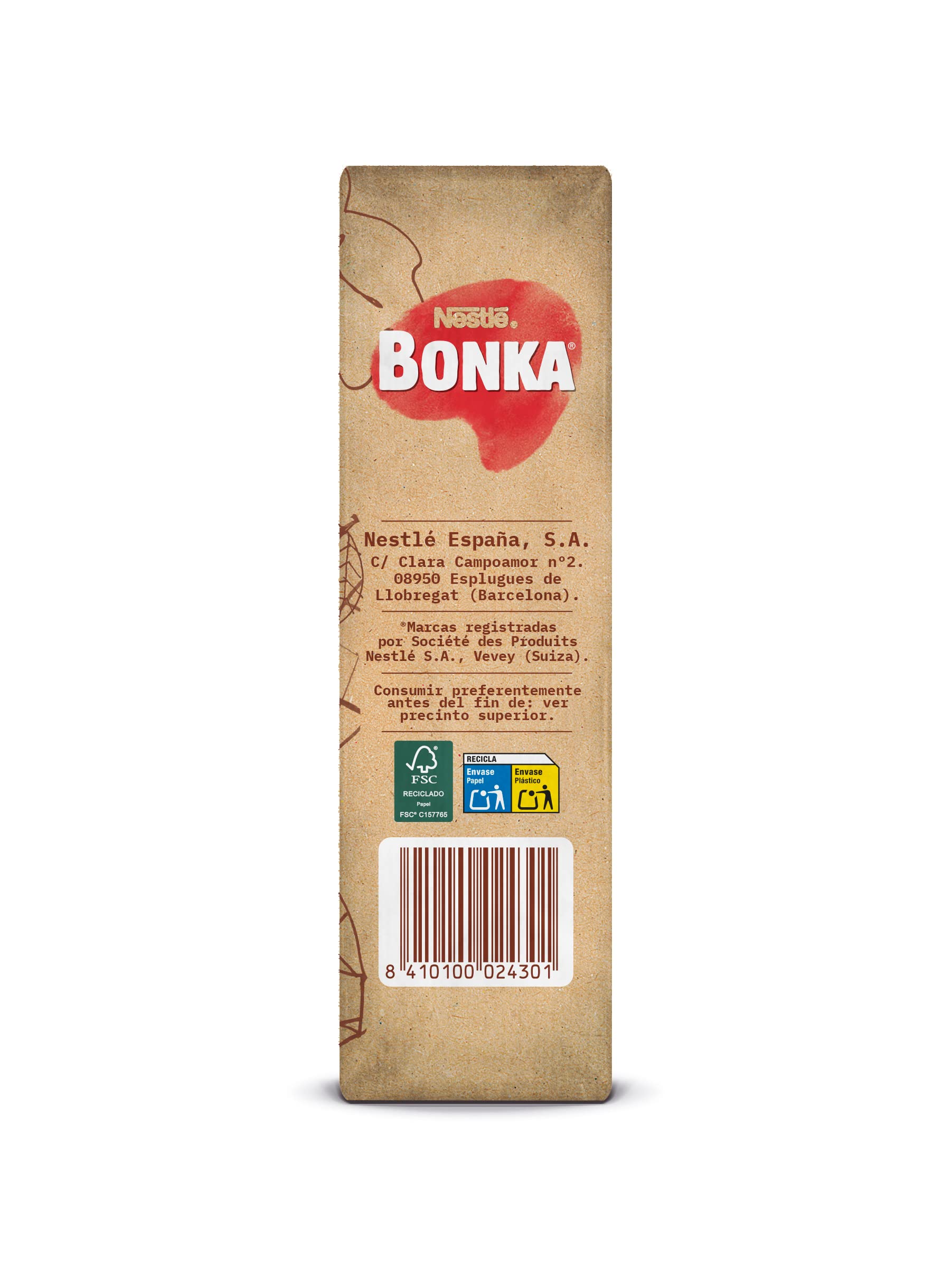 Bonka - Café Molido Descafeinado - Pack 8 x 250 Gr