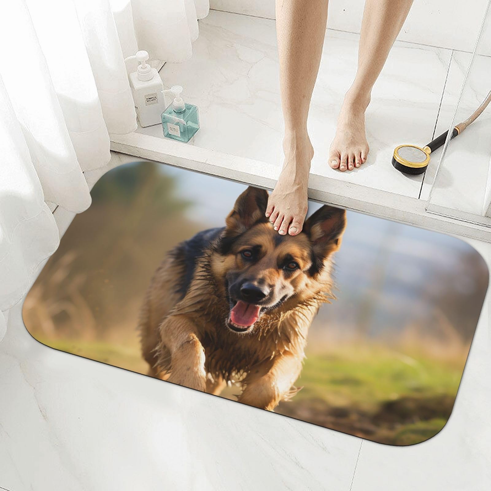 Tapis de bain en terre de diatomée super absorbant pour salle de bain