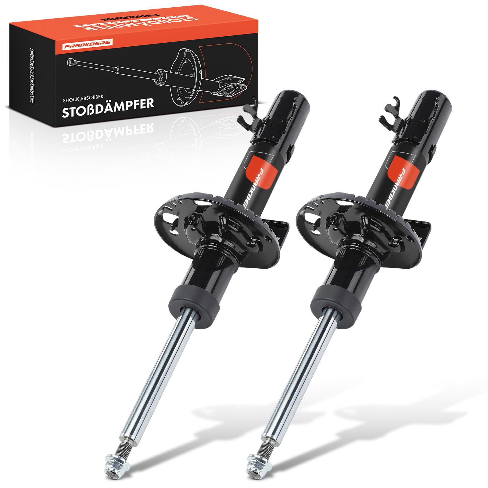 Frankberg 2x Ammortizzatori per sospensioni Ammortizzatori autotelaio Anteriore Compatibile con Polo 6C1 6R1 Ibiza IV 6J5 6P1 Fabia III NJ3 Fabia III Station Wagon NJ5 Ibiza Replace# 339763