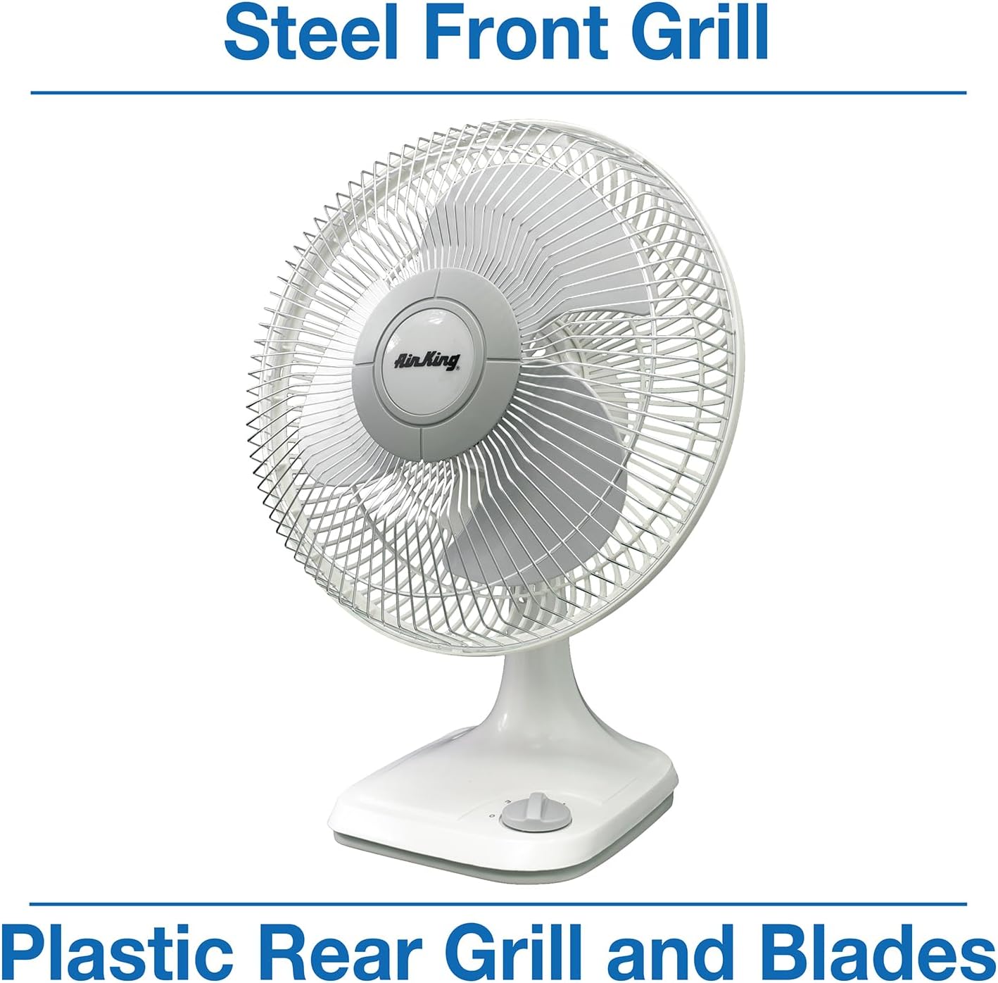 Air King 9102 12-Inch 3-Speed Oscillating Table Fan