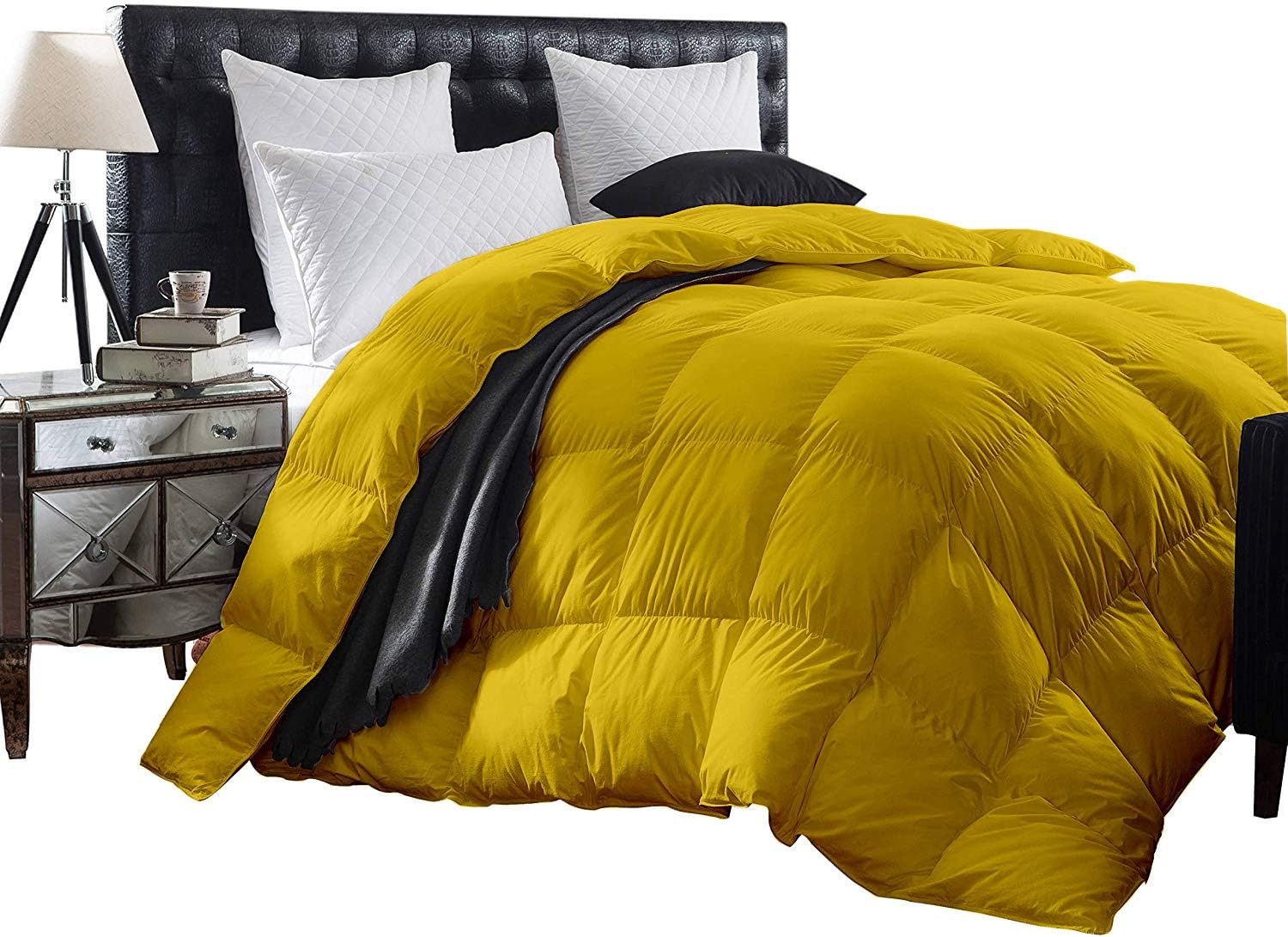 Gold Goose Down Comforter Queen Size 88 x 88 Inches 1