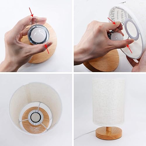 Miniatura 6 de Regalos de cumpleaños para el día de la madre con texto en inglés "To My Mom", lámpara de mesa de noche regulable, lámpara de escritorio de tela,