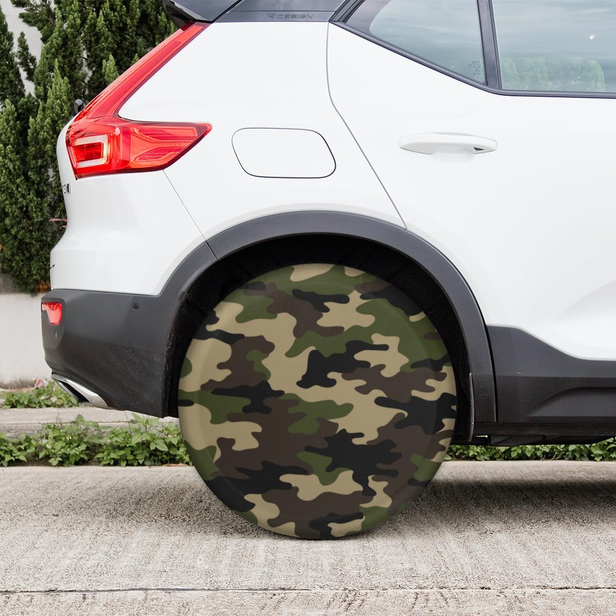 Fashion Camouflage Tire Covers Portable Spare Tire Cover Soft Durable Waterproof Dustproof Set of 4 Bags 14 Inches for Car Truck SUV Trailer Camper