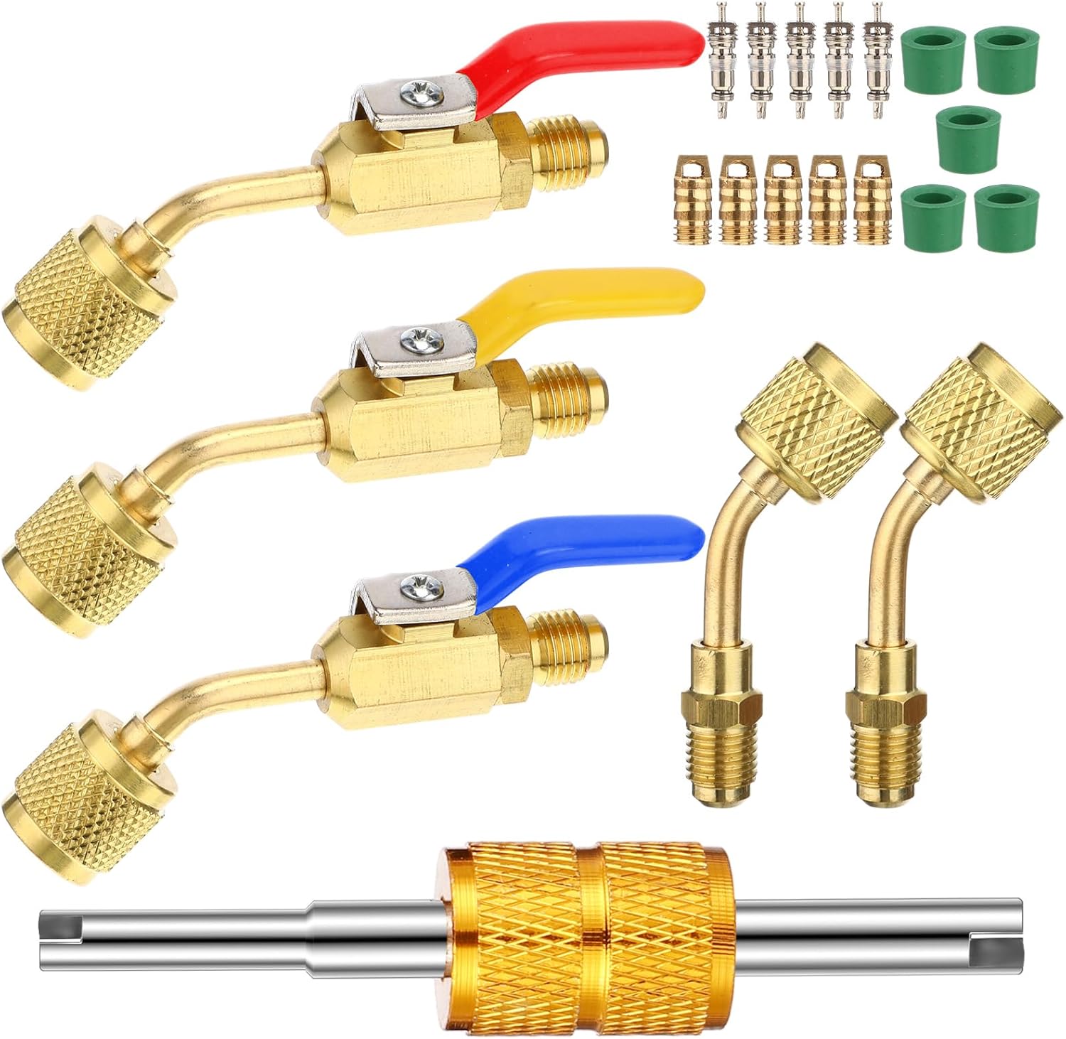 Kit de Conexiones para Refrigerante de Aire Acondicionado Mudder 21 Piezas