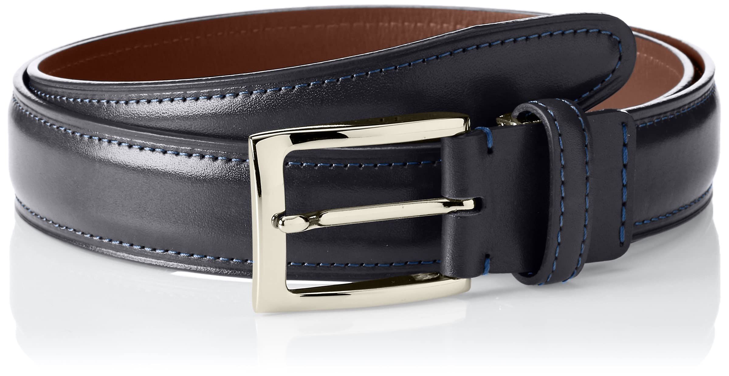 Amazon | [プレリーギンザ] 牛革 3.3cm幅広 アンティーク加工 ベルト  