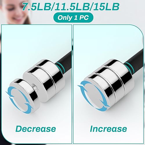 Miniatura 7 de LIFERUN Single Steel Adjustable Dumbbell, 51015lb Free Weight Single Dumbbell, Non-Slip and Comfortable Foam Handle, Adjustable Single Dumbbell for