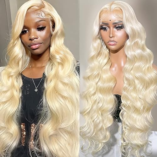 xuanyusi hair 613 13x6 Lace Front Wig Human Hair Body Wave 613 HD Lace Frontal Wig 200 Density 613 Lace Front Wig Human Hair 34 Inch