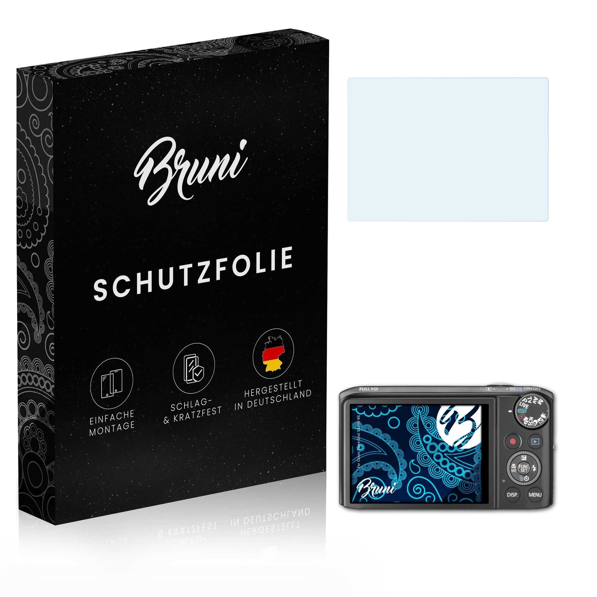 Bruni Displayschutzfolie Für Canon PowerShot SX720 HS – 2x Ultraklare, Kratzfeste Schutzfolien, Made In Germany