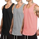 COOFANDY Men's 3 Pack Workout Tank Top Gym Muscle Tee Fitness Bodybuilding Sleeveless T Shirts