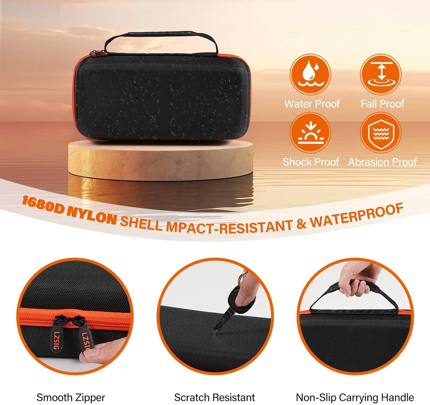 Wireless Microphone Case Compatible with JBL Wireless Two Microphone System, Dual Wireless Mic Case for Party Box, Singing Karaoke Travel Bag for JBL Mic, Receiver, Adapter, AA Batteries (BOX ONLY) - Image 3