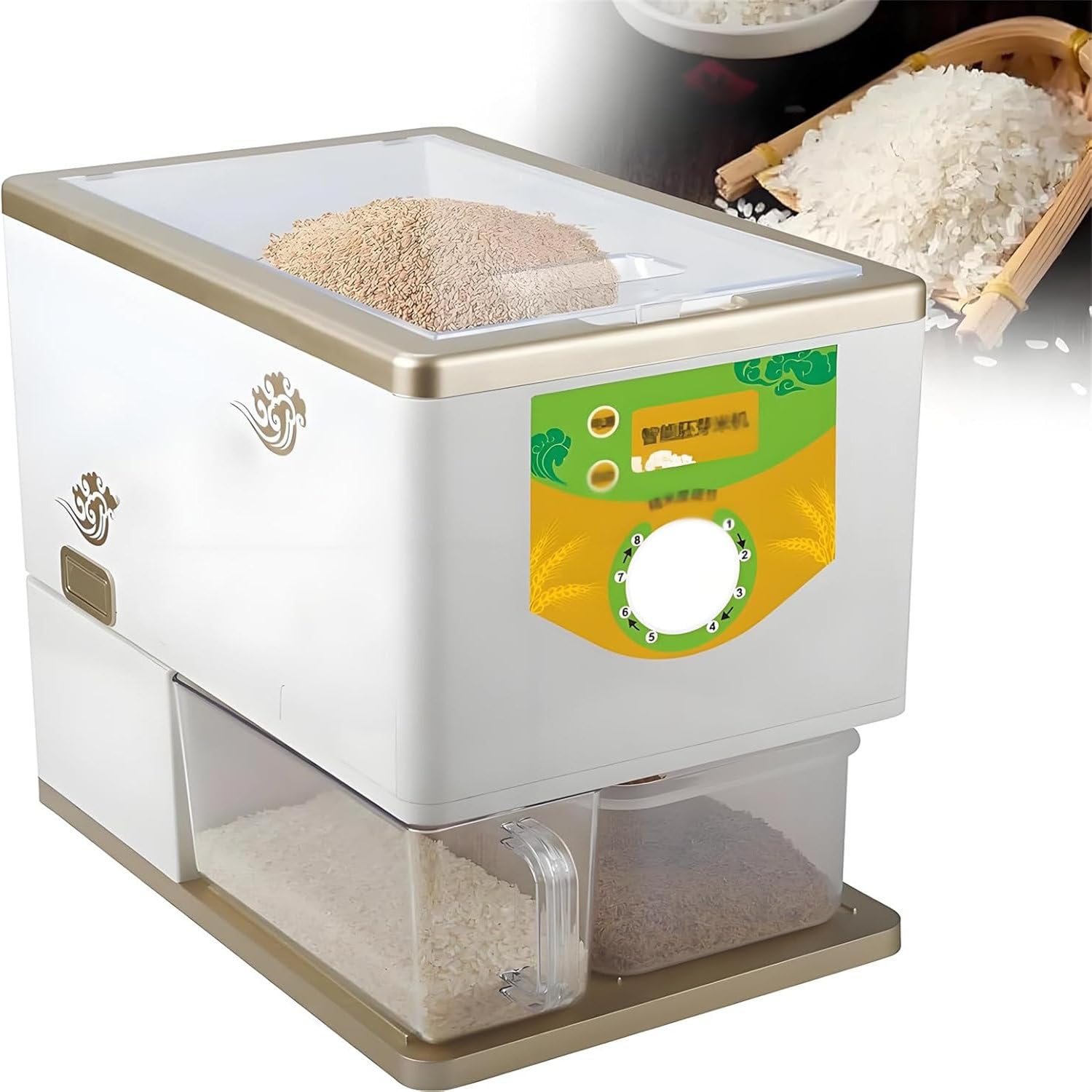 Macchina di scafo del riso, mulino per cereali per la lavorazione di piccoli lotti, separatore 250-500g/min per riso marrone chiaro e riso ai germi, design compatto per uso domestico