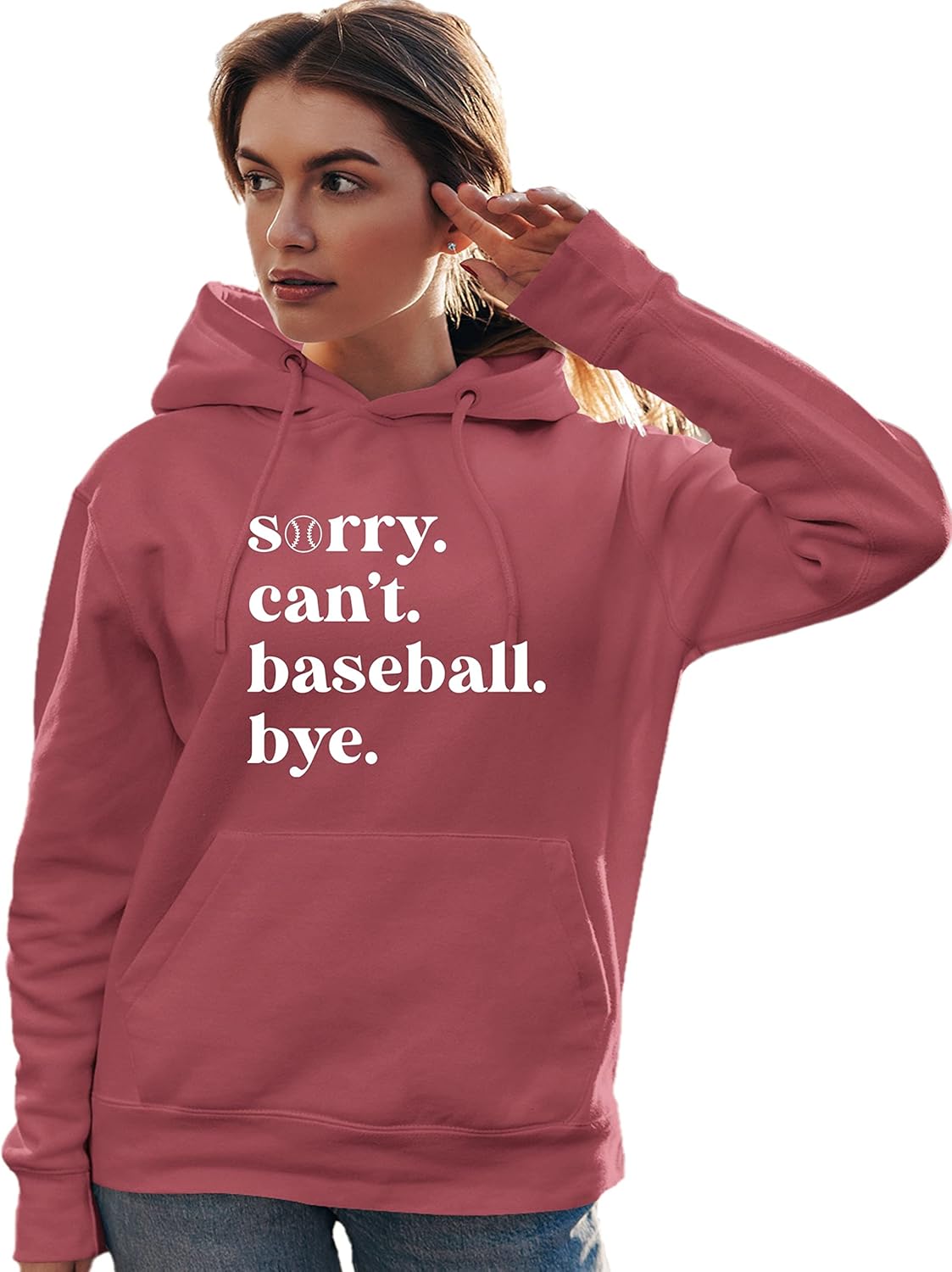 Go All Out Sorry Can't Baseball Bye Funny Mom Mens Women Sweatshirt Hoodie