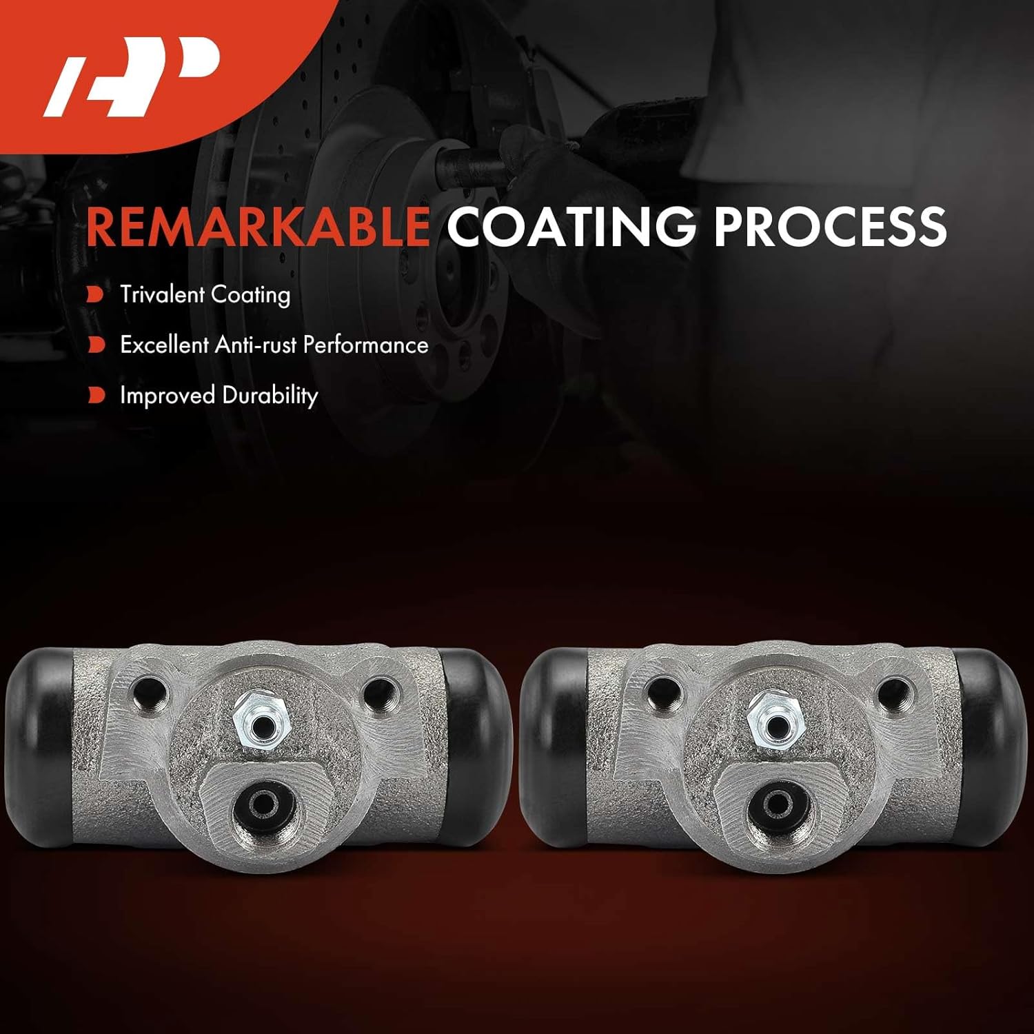 A-Premium Rear Drum Brake Wheel Cylinder Compatible with Ford and Mazda Models - Ranger 1983 1987-1989 1995-1997, Aerostar 1986-1989, Bronco II 1987-1990, B2300 B3000 B4000 1997, 2-PC Set