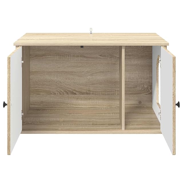 Foto 8 de 8 de vidaXL Casa para Gatos Sonoma 85 x 55 x 50,5 cm Madera de ingeniería