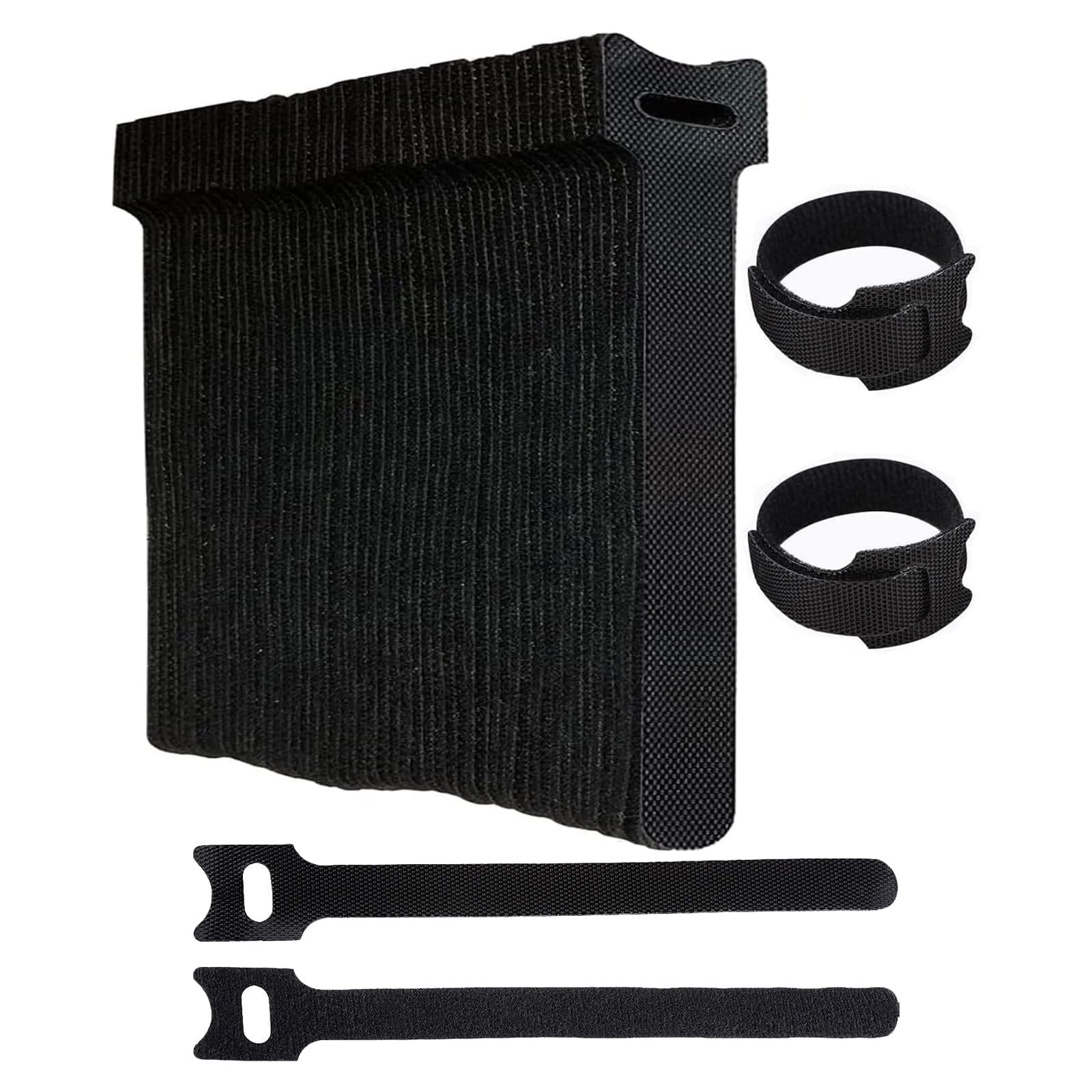 120 Pcs Cable Ties Reusable, Wire Organiser, Small Cable Ties, Hook and Loop Straps, Long Cable Ties, for Organizing Cords, PC Cable Management, 150mm