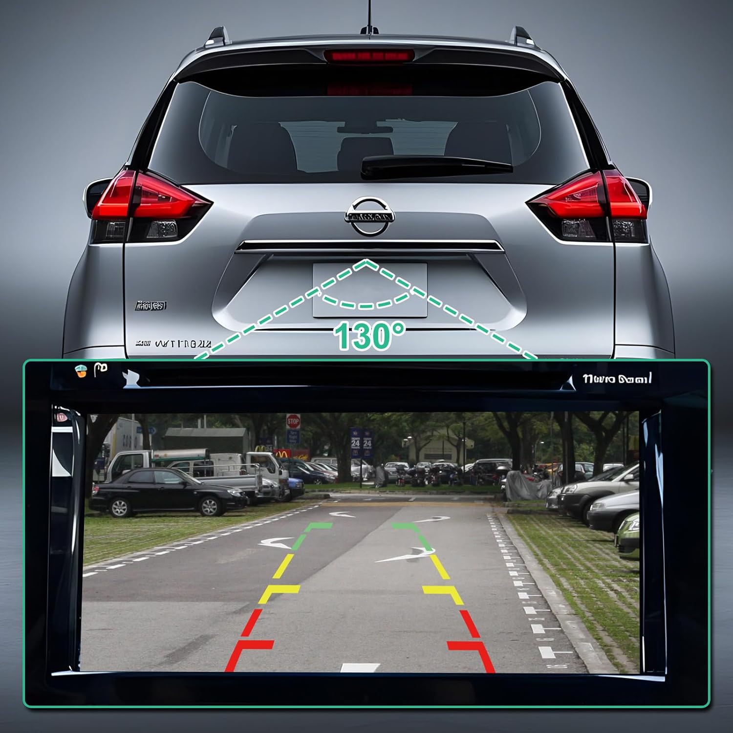 284F1-6FL0A Rear View Camera for Nissan X-Trail T32 2014-2019 & Nissan Rogue 12/2016-2019, OE Backup Camera Replaces 284F16FL0A 284F1 6FL0A by GreenYi