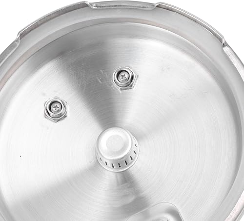 Miniatura 9 de Olla a presión de aleación de aluminio, pequeña olla a presión de 3 cuartos de galón de 7.1 in, parte inferior para estufas de gas, duradera y fácil