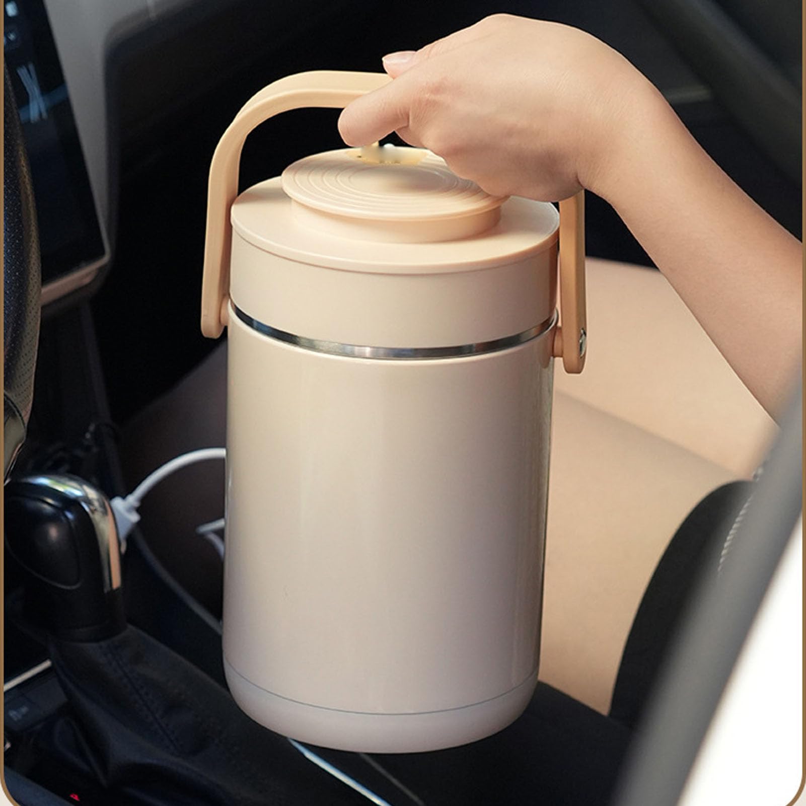 Luocute 1,6 L Pudełko śniadaniowe Podgrzewane Zasilane Przez USB