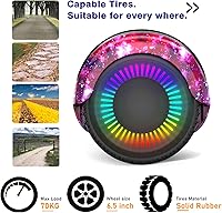 Vista 5 de UNI-SUN Self Balancing Scooter for Kids, 6.5" Two Wheels Scooter with Bluetooth and Lights for Girls Boys Kids Adults