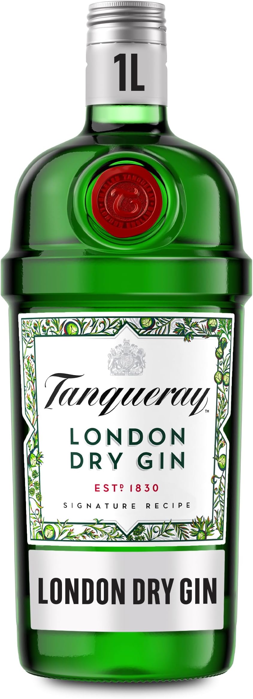 London Dry Gin | 41.3% vol | 1L | Award-Winning Premium Spirit | Distilled 4 Times | Made with 4 Gin Botanicals | Enjoy with Ice & Tonic