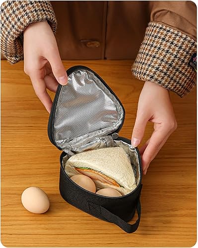 Miniatura 5 de Pequeñas bolsas reutilizables para aperitivos, contenedor de alimentos para mujeres, bolsa de sándwich, trabajo, viajes, gimnasio, picnic, a prueba