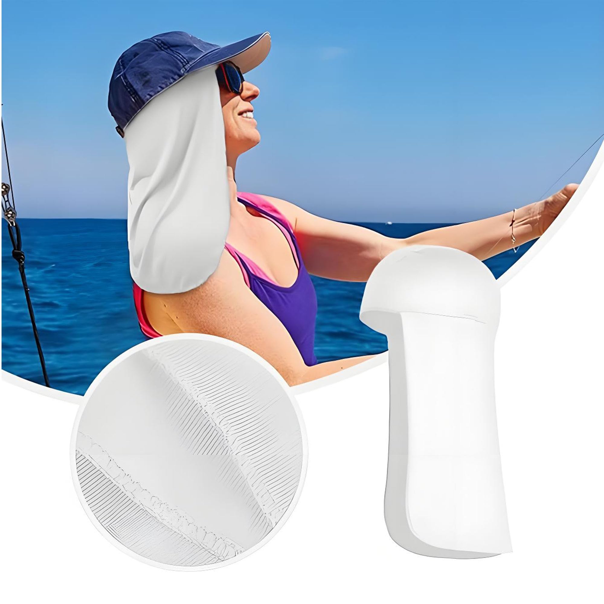 3 Pièces Bonnet de Protection du Cou Course à Pied Cyclisme, Protection Solaire, Respirant Cap sous Casque, Doublure de Casque avec Protège Nuque, pour Hommes et Femmes Cyclisme, Sport de Plein air