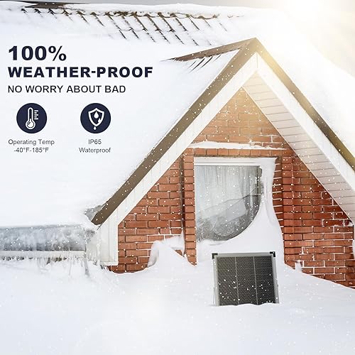 Miniatura 7 de Kit de panel solar de 20 W 12 V - Cargador de batería de RV + controlador de carga de 10 A con enchufe de encendedor de cigarrillos y clip de