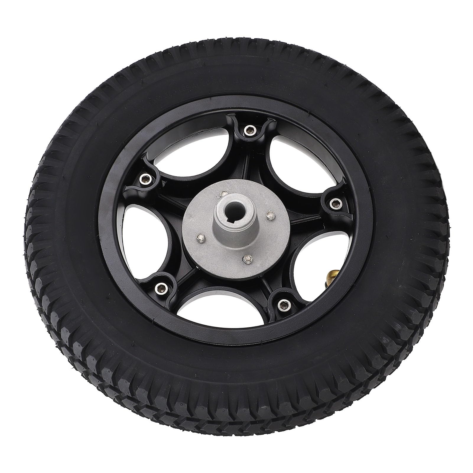 14-Zoll rutschfestes Gummirad mit 17-mm-Bohrung, 150 kg Tragkraft für Handwagen, Bollerwagen & Gartenwagen – robustes Ersatzrad mit Luftbereifung