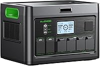 GRECELL Acc2400 2400W Portable Power Station 1843Wh LiFePO4 Solar Generator 12 Outlets 100W USB-C UPS for Home RV Camping