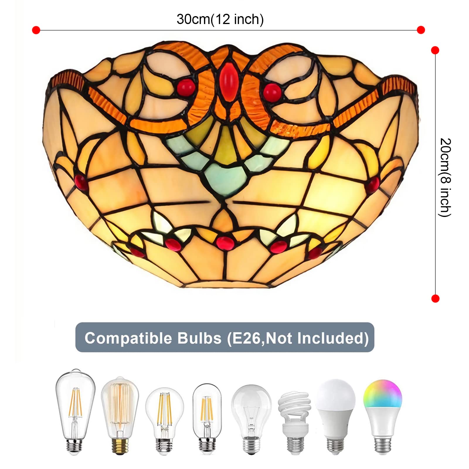 Uonlytech Applique Da Parete In Cristallo Trasparente 220V - Luce Da Comodino O Portico Con Braccio Girevole, 16x13x12cm - 4
