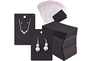TUPARKA 120 Pcs Earring Display Card and Necklace Display Cards