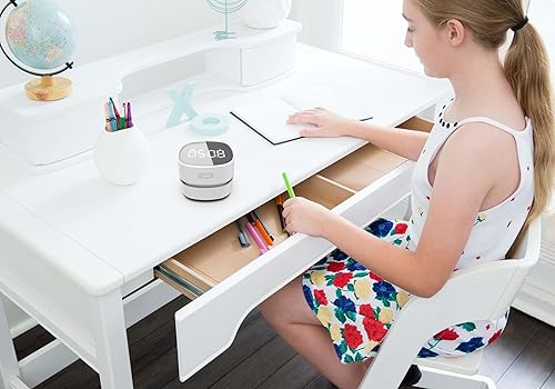 Miniatura 6 de ODISTAR Aspirador de mostrador, mini barredora de polvo de mesa con temporizador digital, resistencia de hasta 400 minutos, giratorio 360 para