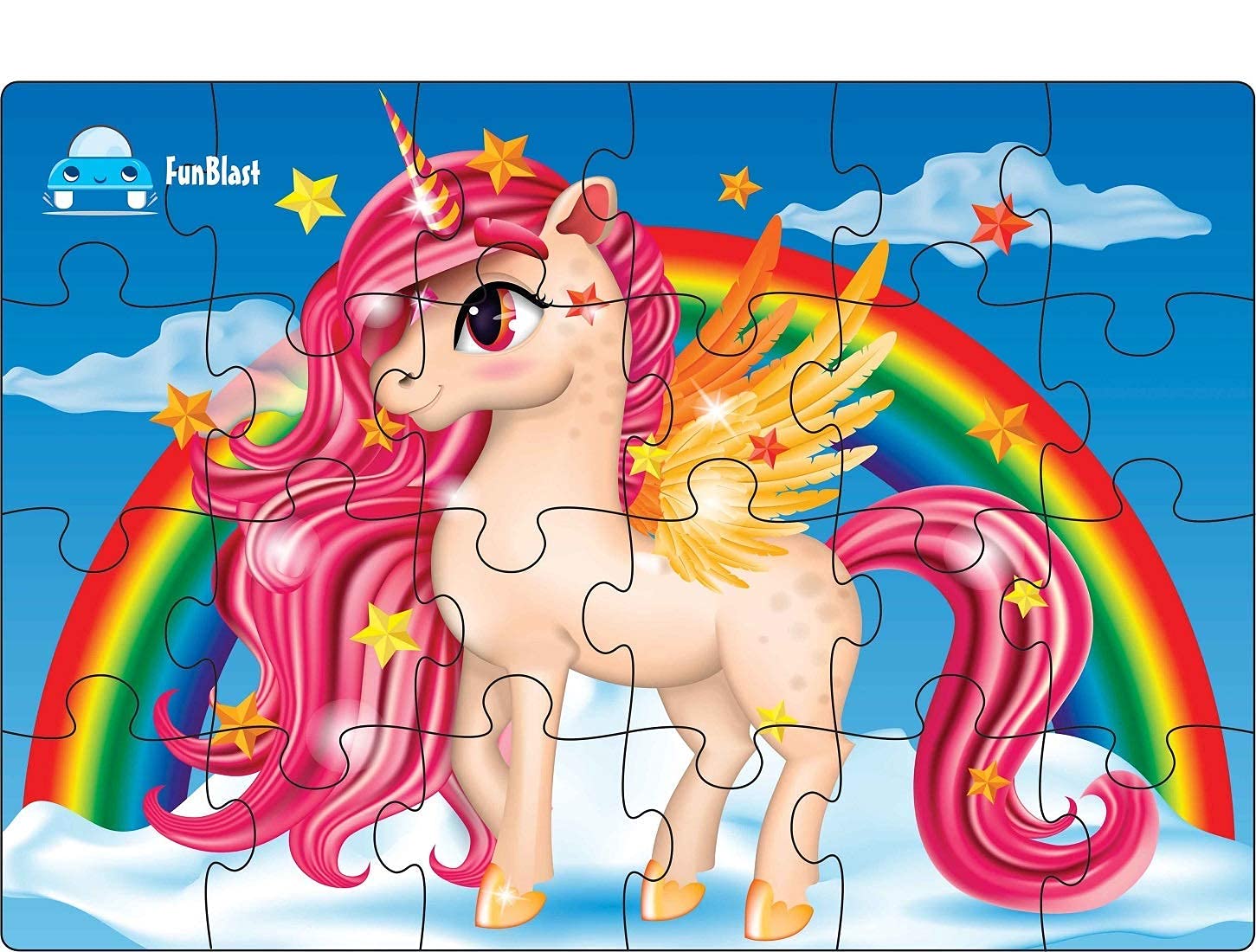 FunBlast Unicorn Horse Jigsaw Puzzle for 4+ Year Old Kids, Jigsaw Puzzle for Kids 24 Pcs (Multicolor)-image-18