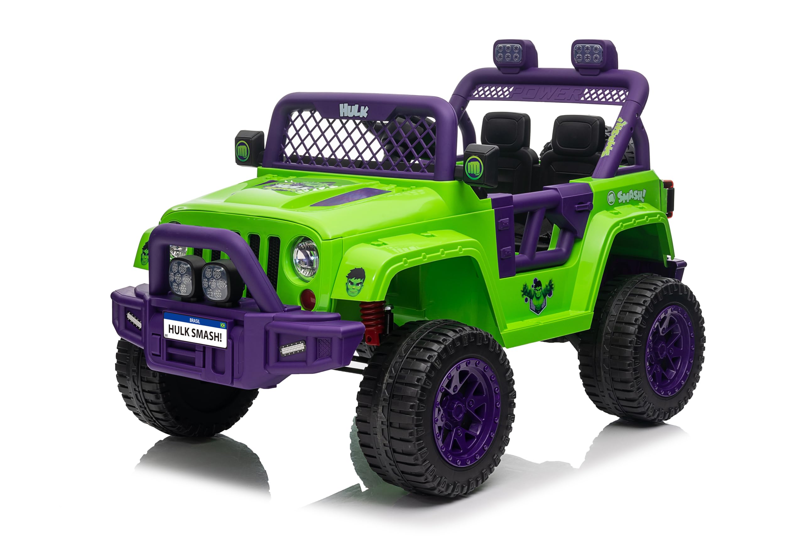 Zippy Toys, Carro Elétrico Infantil 12V com Controle Remoto Jipe