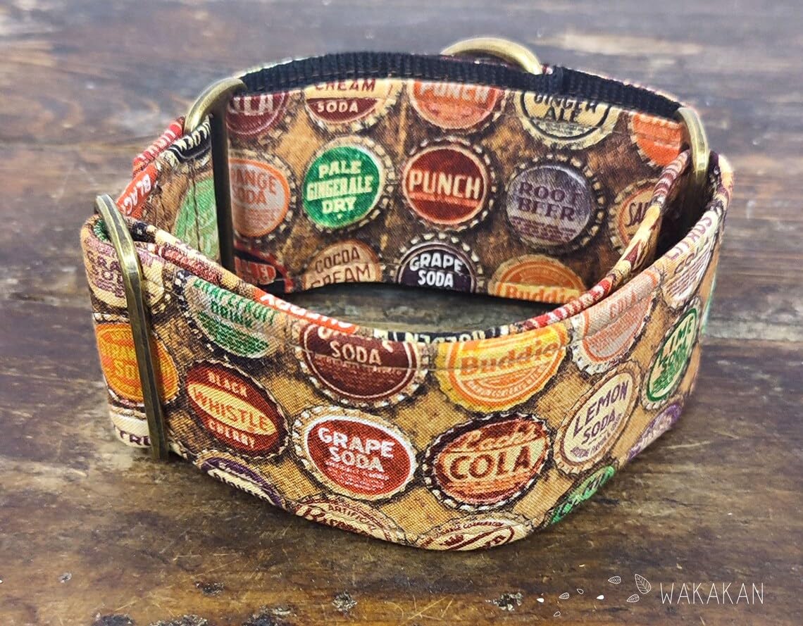 Collar Martingale Para Perro: Soda, Hecho a Mano en España por Wakakán