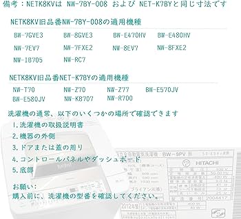 Amazon.co.jp: KWOW 3個セット糸くずフィルター日立洗濯機対応用 糸